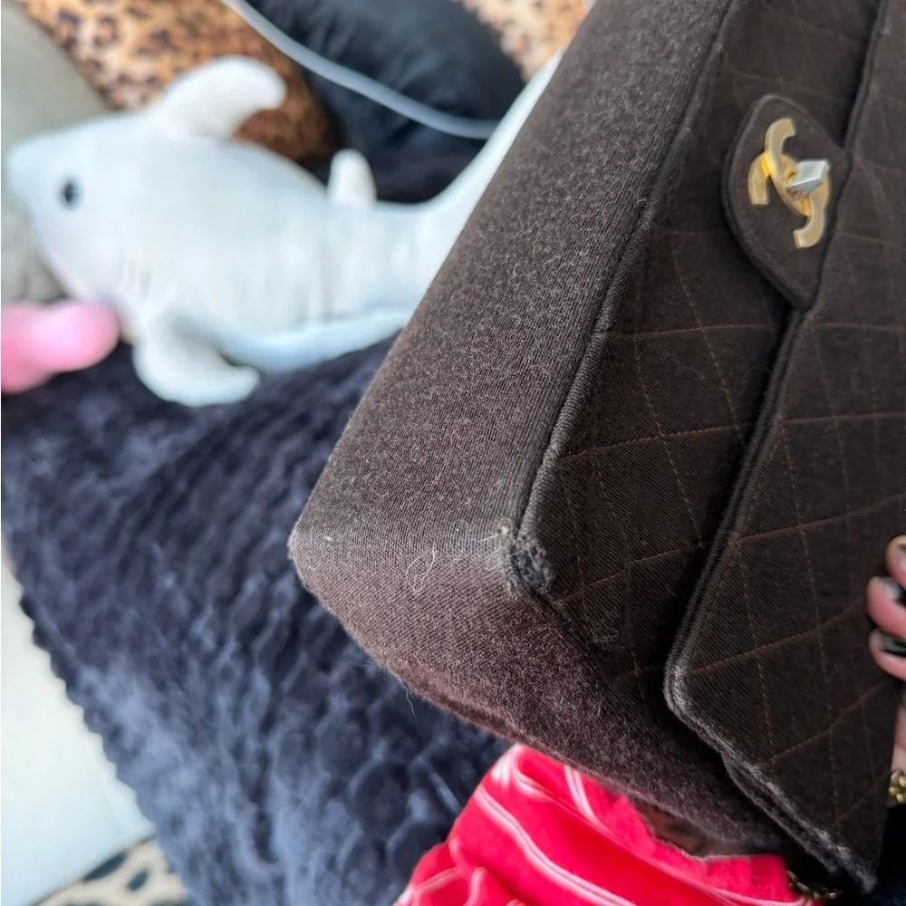 Chanel Classic Jersey Medium Double Flap Bag - Picture 11 of 16